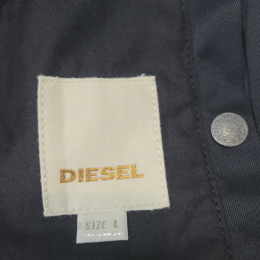 Diesel Vintage Black Blazer‎ Two Button Jacket Size Large
